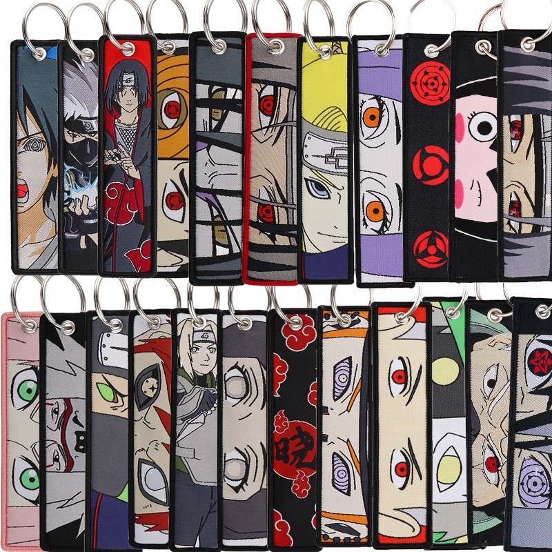 Women Accessories Sale - Portachiavi Ricamati Anime Naruto, Eleganti Portachiavi