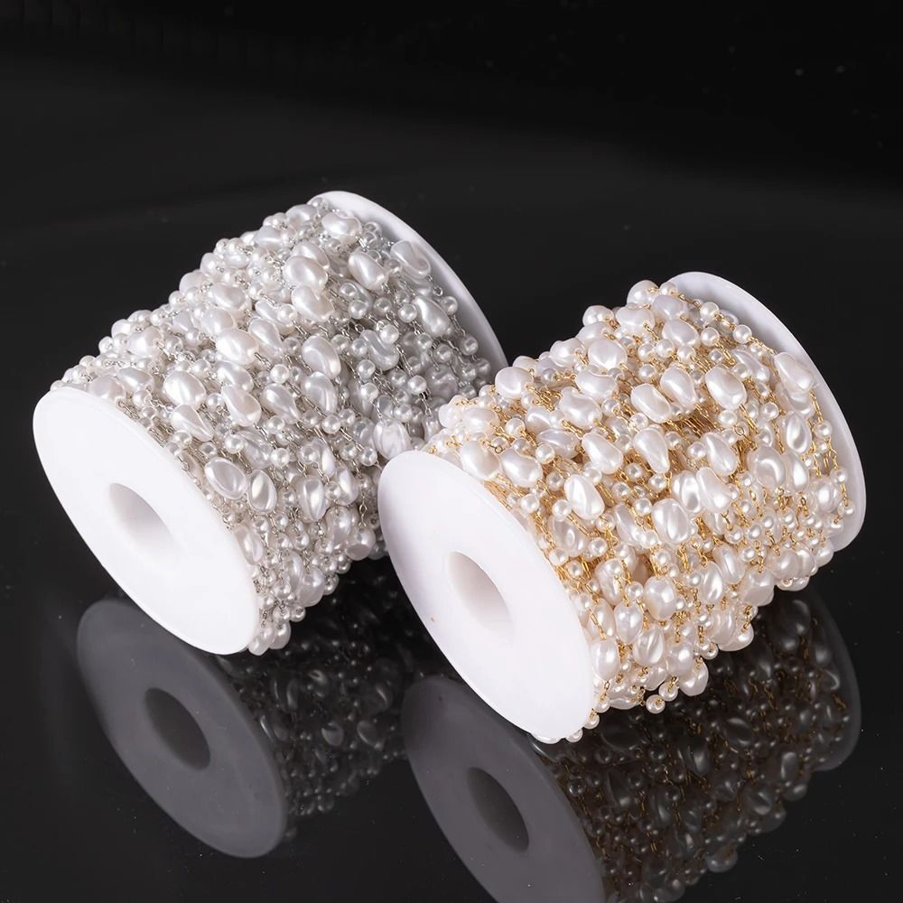 Women'S Accessories Clothing - Catena in Acciaio Inossidabile con Perle
