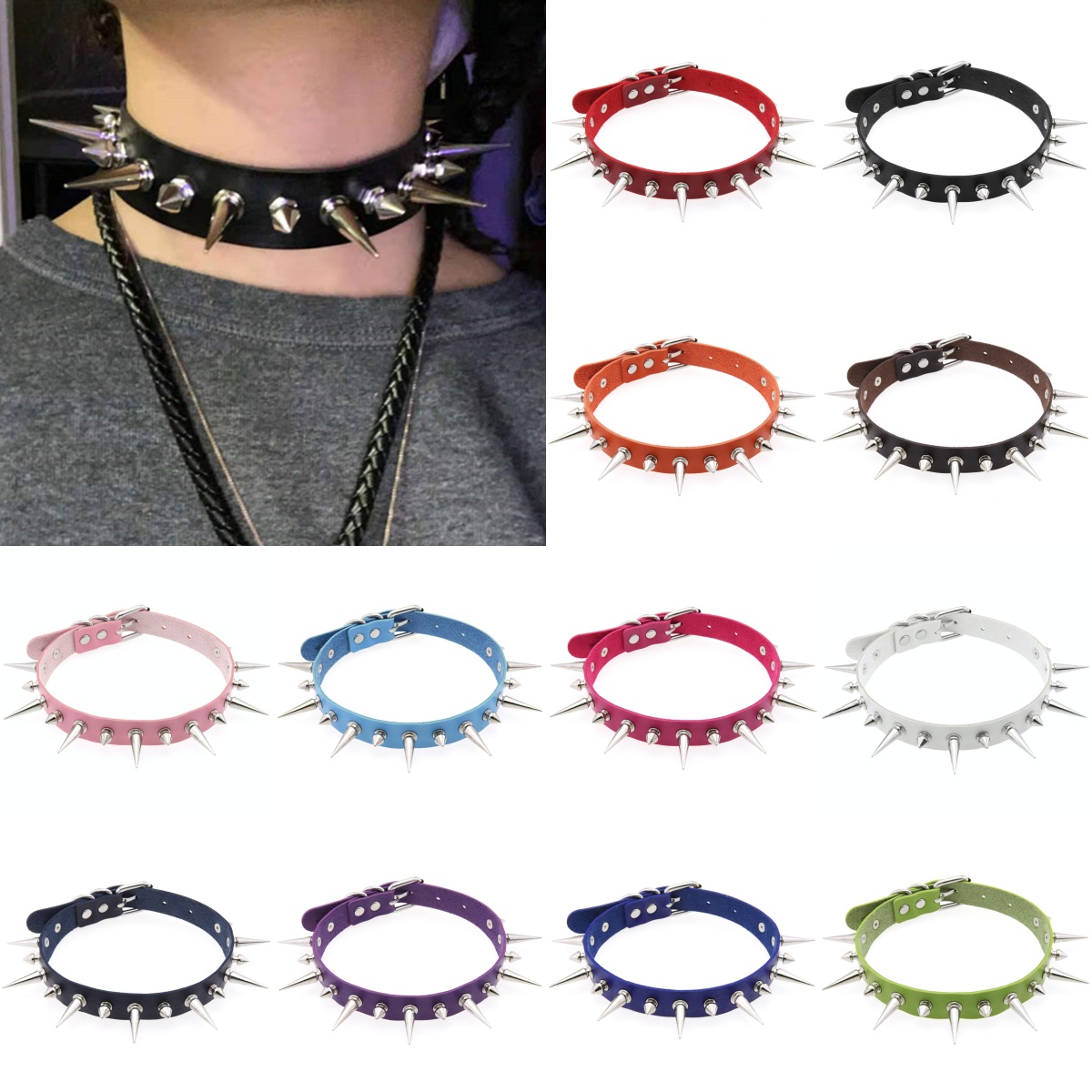 Women'S Emo Accessories - 12 colori Halloween Emo Cosplay Goth