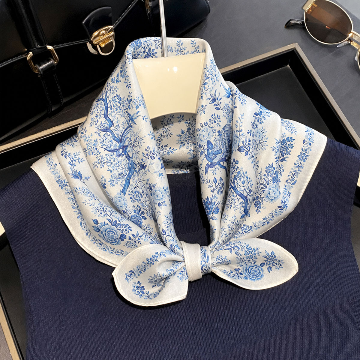 Sciarpa in seta 100% autentica - Silk Scarf Square recensione e prezzo