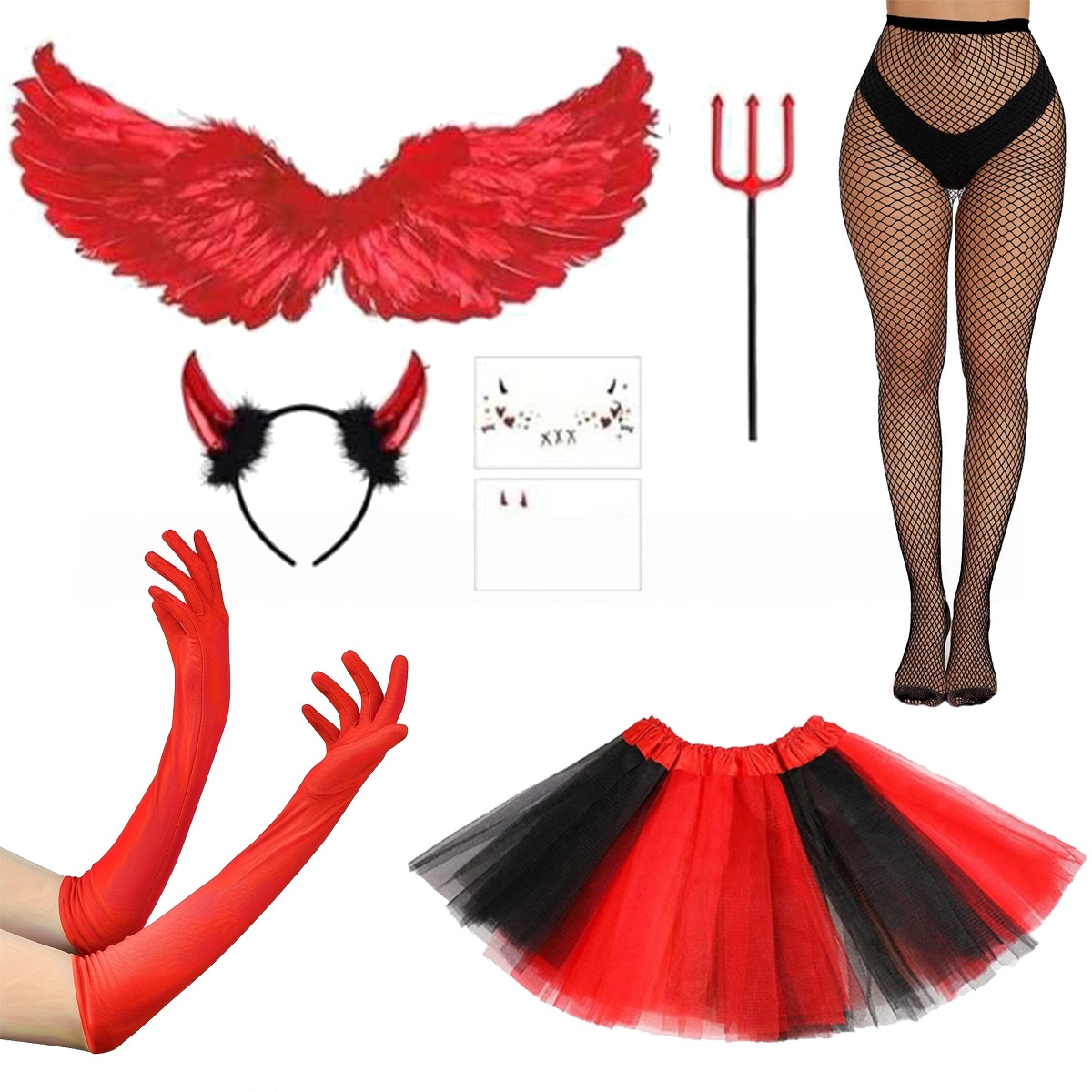 Set di Accessori per Costume d - Women'S Red Accessories recensione e prezzo