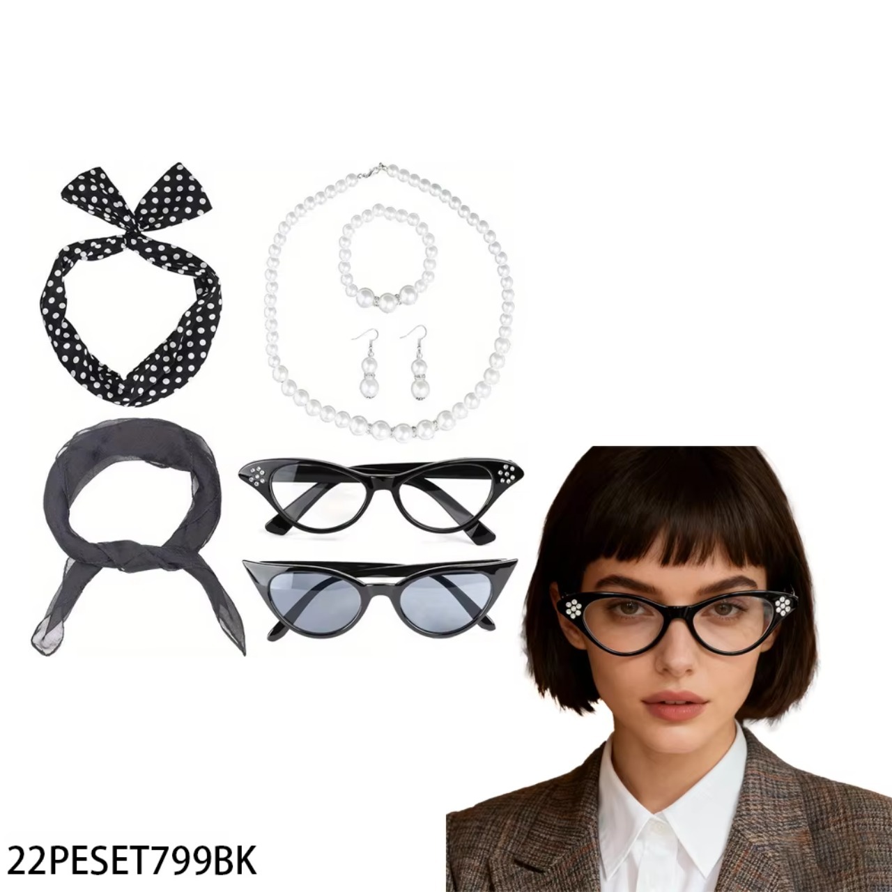 Set di Accessori per Costume d - Women'S Accessories In The 1950S recensione e prezzo